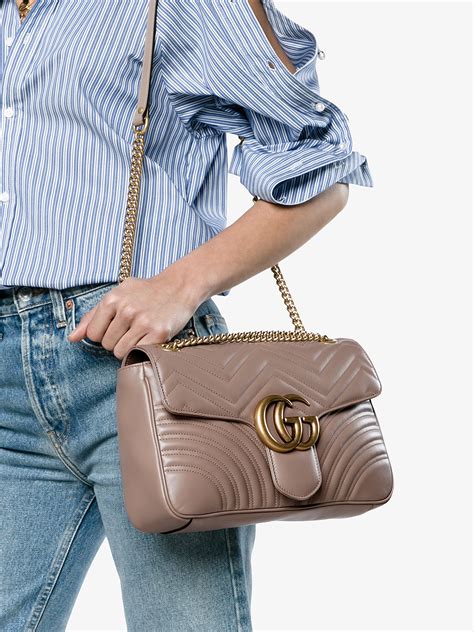 rose beige gucci bag|gucci shoulder bag beige.